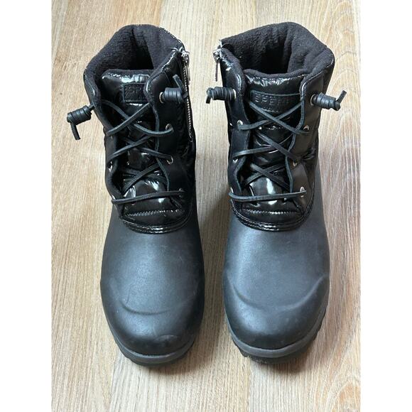 Sperry Women's Maritime Repel‎ Black Nylon Boots STS86687 Thinsulate Sz 9 - Picture 3 of 7